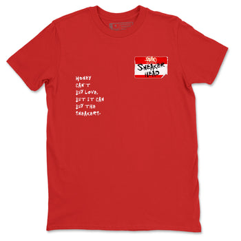 AJ1 Black Toe Reimagined shirts to match jordans Sneakerhead Badge sneaker match tees Air Jordan 1 Black Toe Reimagined SNRT Sneaker Tees streetwear brand Red 2 unisex cotton tee