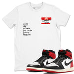 AJ1 Black Toe Reimagined shirts to match jordans Sneakerhead Badge sneaker match tees Air Jordan 1 Black Toe Reimagined SNRT Sneaker Tees streetwear brand White 1 unisex cotton tee