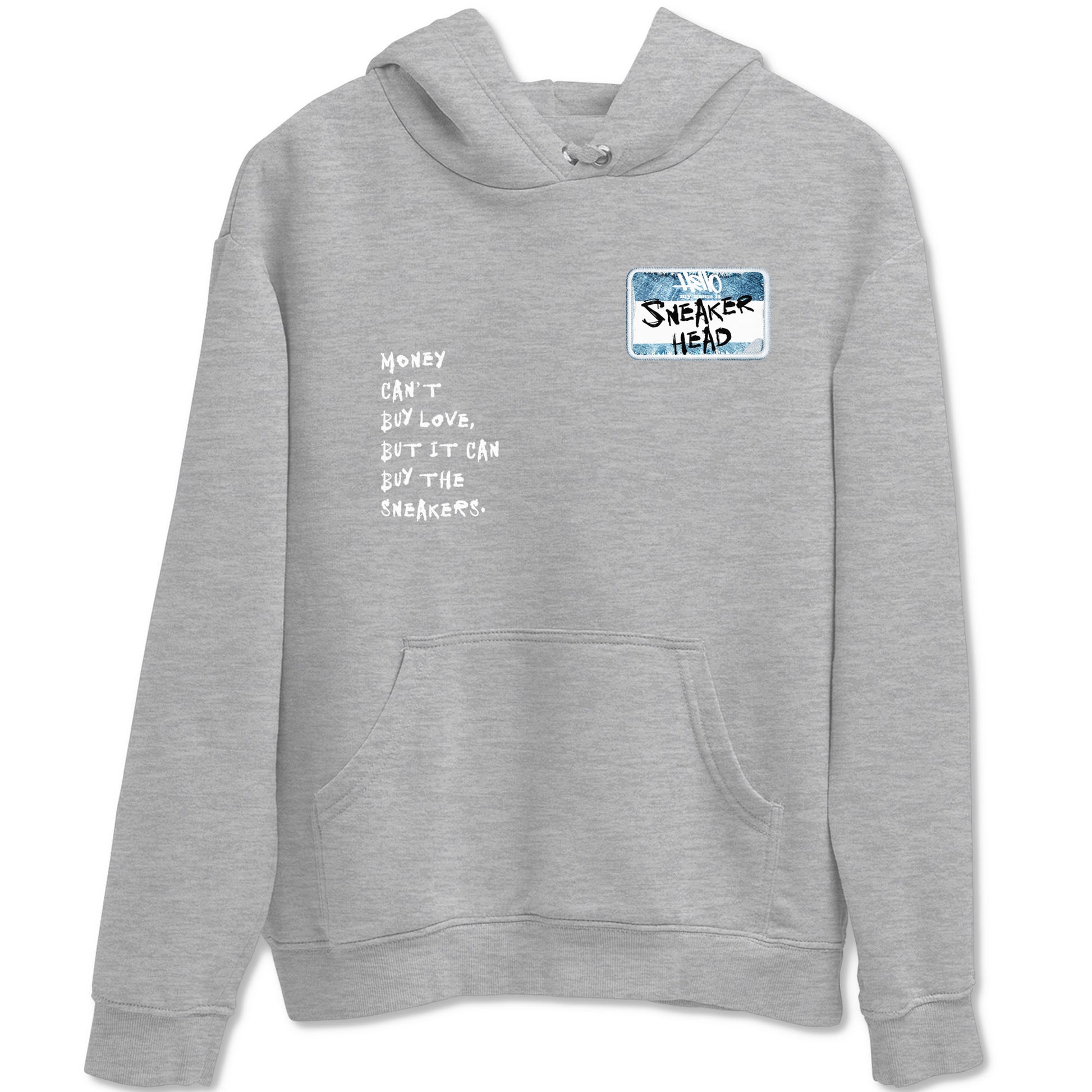 1s Denim shirt to match jordans Sneakerhead Badge sneaker tees Air Jordan 1 Denim SNRT Sneaker Release Tees unisex cotton Heather Grey 2 crew neck shirt