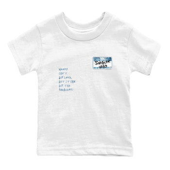 1s Denim shirt to match jordans Sneakerhead Badge sneaker tees Air Jordan 1 Denim SNRT sneaker release tees baby toddler White 2 cotton Shirt