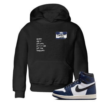 1s Midnight Navy shirts to match jordans Sneakerhead Badge sneaker match tees Air Jordan 1 Midnight Navy match shoes to clothes SNRT Sneaker Tees Youth Baby Black 1 tee