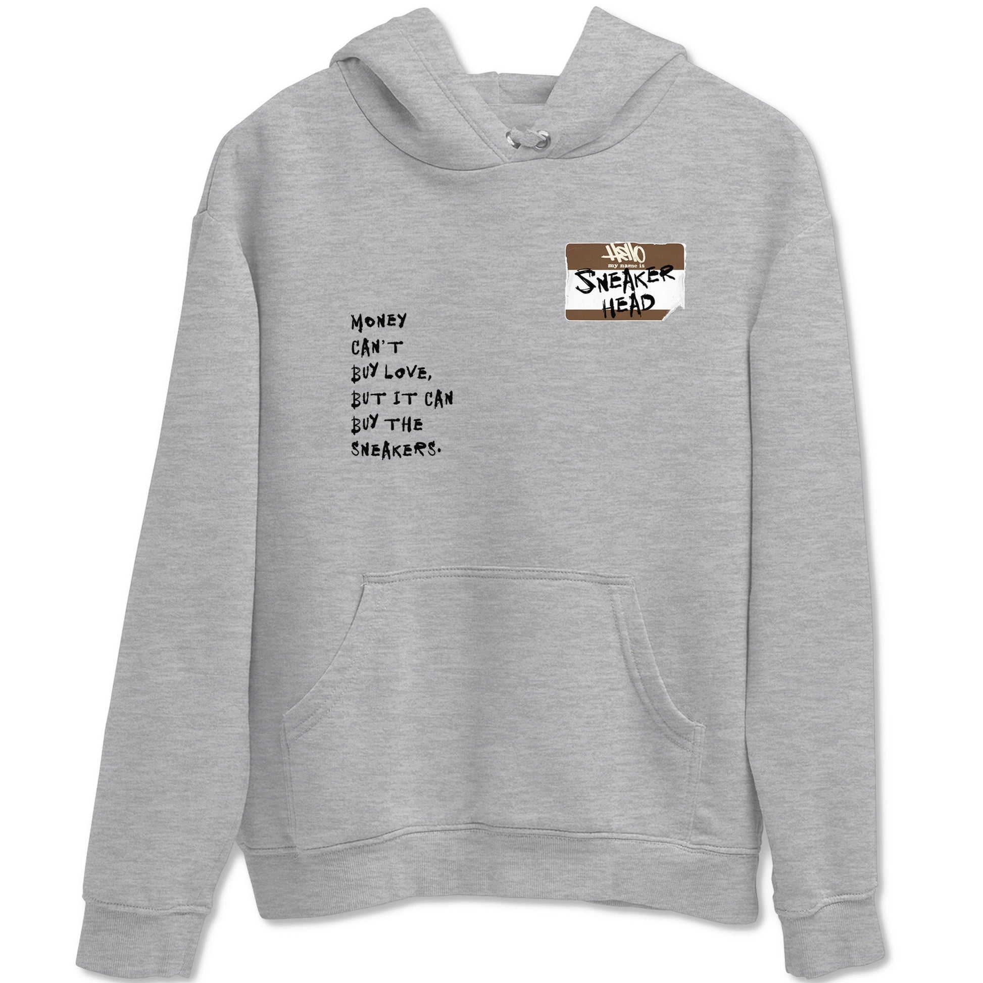 Air Jordan 1 Low Mocha shirts to match jordans Sneakerhead Badge sneaker match tees AJ1 Mocha SNRT Sneaker Tees streetwear brand Heather Grey 2 unisex cotton tee