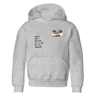 Air Jordan 1 Low Mocha shirts to match jordans Sneakerhead Badge sneaker match tees AJ1 Mocha SNRT Sneaker Tees streetwear brand Baby and Youth Heather Grey 2 cotton tee