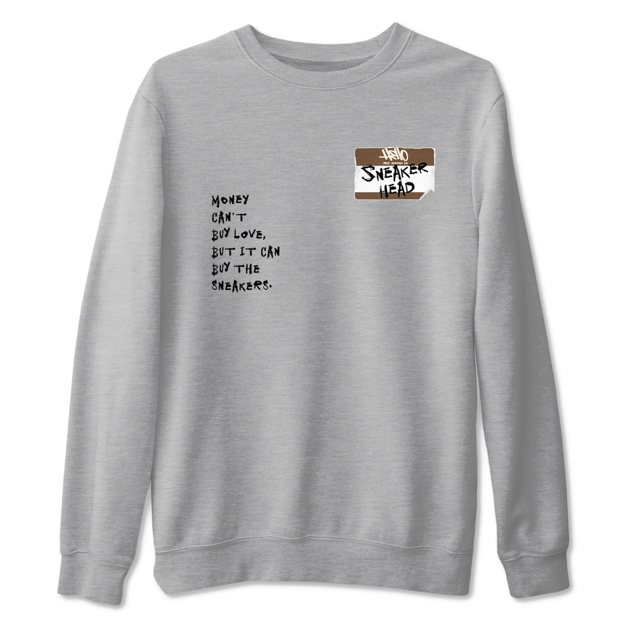 Air Jordan 1 Low Mocha shirts to match jordans Sneakerhead Badge sneaker match tees AJ1 Mocha SNRT Sneaker Tees streetwear brand Heather Grey 2 unisex cotton tee