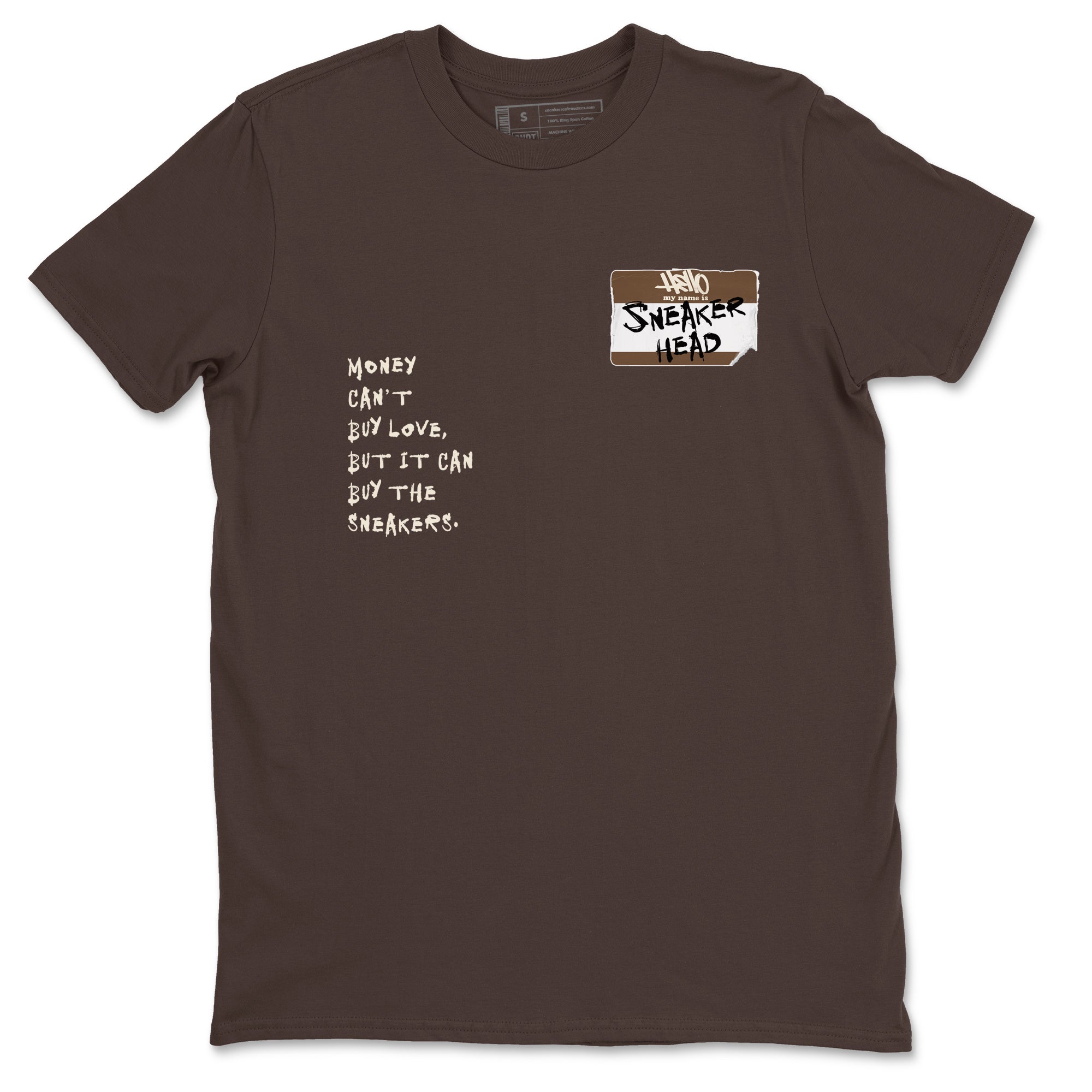 Air Jordan 1 Low Mocha shirts to match jordans Sneakerhead Badge sneaker match tees AJ1 Mocha SNRT Sneaker Tees streetwear brand Dark Chocolate 2 unisex cotton tee