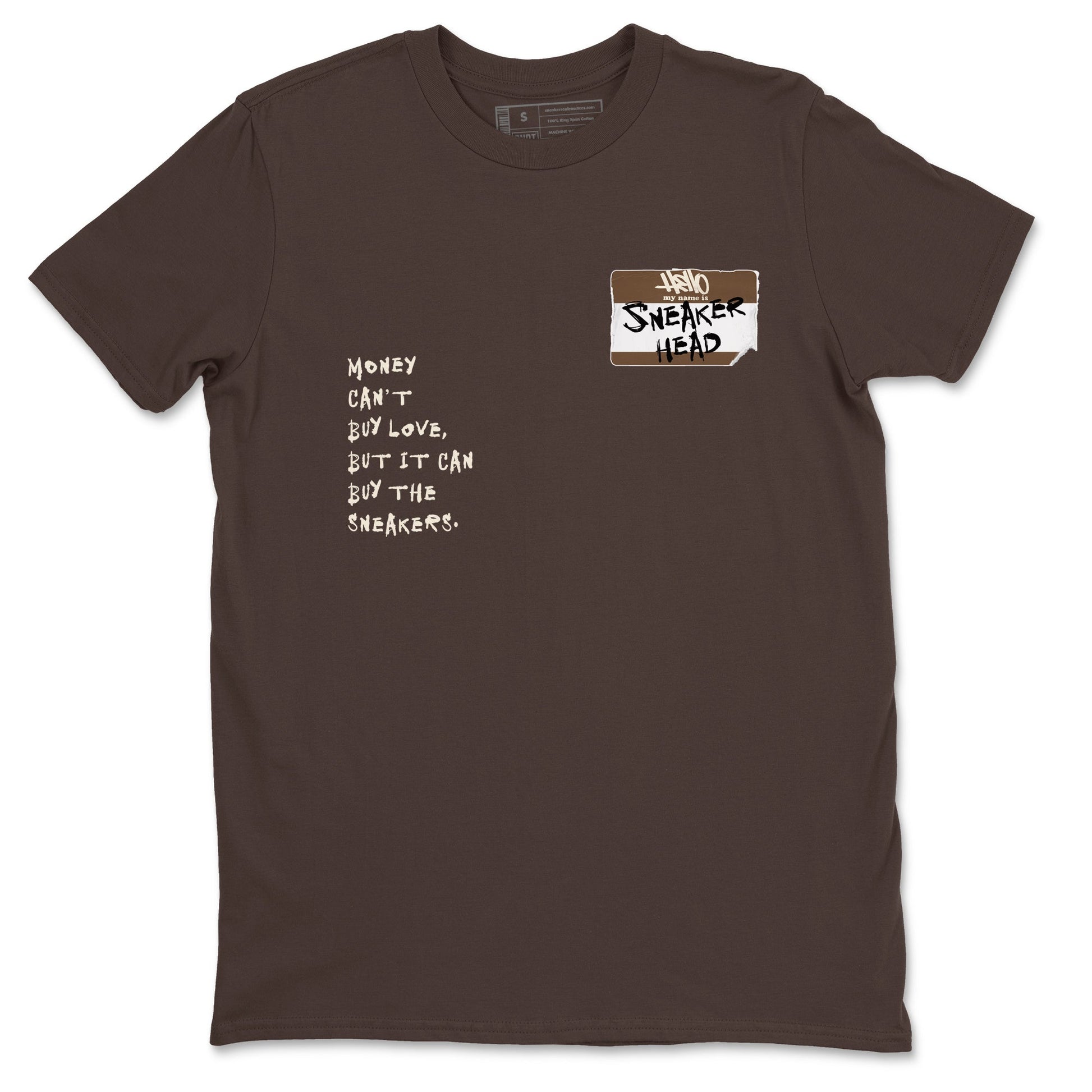 Air Jordan 1 Low Mocha shirts to match jordans Sneakerhead Badge sneaker match tees AJ1 Mocha SNRT Sneaker Tees streetwear brand Dark Chocolate 2 unisex cotton tee