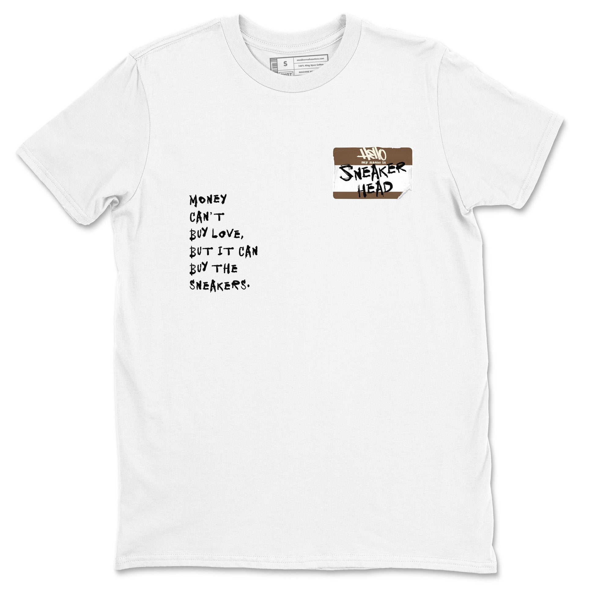 Air Jordan 1 Low Mocha shirts to match jordans Sneakerhead Badge sneaker match tees AJ1 Mocha SNRT Sneaker Tees streetwear brand White 2 unisex cotton tee