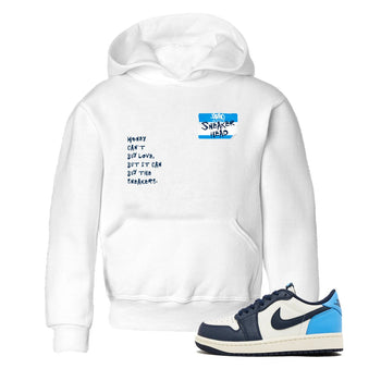 1s Obsidian shirts to match jordans Sneakerhead Badge shirts to match Jordans AJ1 Retro Low OG Obsidian match shoes to clothes SNRT Sneaker Tees Youth Baby White 1 tee