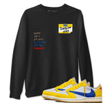 Air Jordan 1 Travis Scott Canary shirt to match jordans Sneakerhead Badge sneaker tees Air Jordan 1 Low x Travis Scott x Canary SNRT Sneaker Release Tees unisex cotton Black 1 crew neck shirt