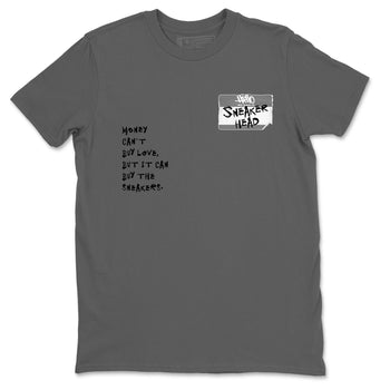 AJ1 Wolf Grey shirts to match jordans Sneakerhead Badge sneaker match tees Air Jordan 1 Wolf Grey SNRT Sneaker Tees streetwear brand Cool Grey 2 unisex cotton tee