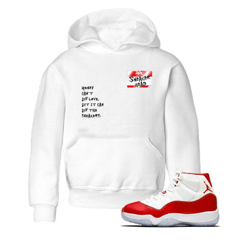 11s Cherry shirts to match jordans Sneakerhead Badge sneaker match tees Air Jordan 11 Retro Cherry match shoes to clothes SNRT Sneaker Tees Youth Baby White 1 tee