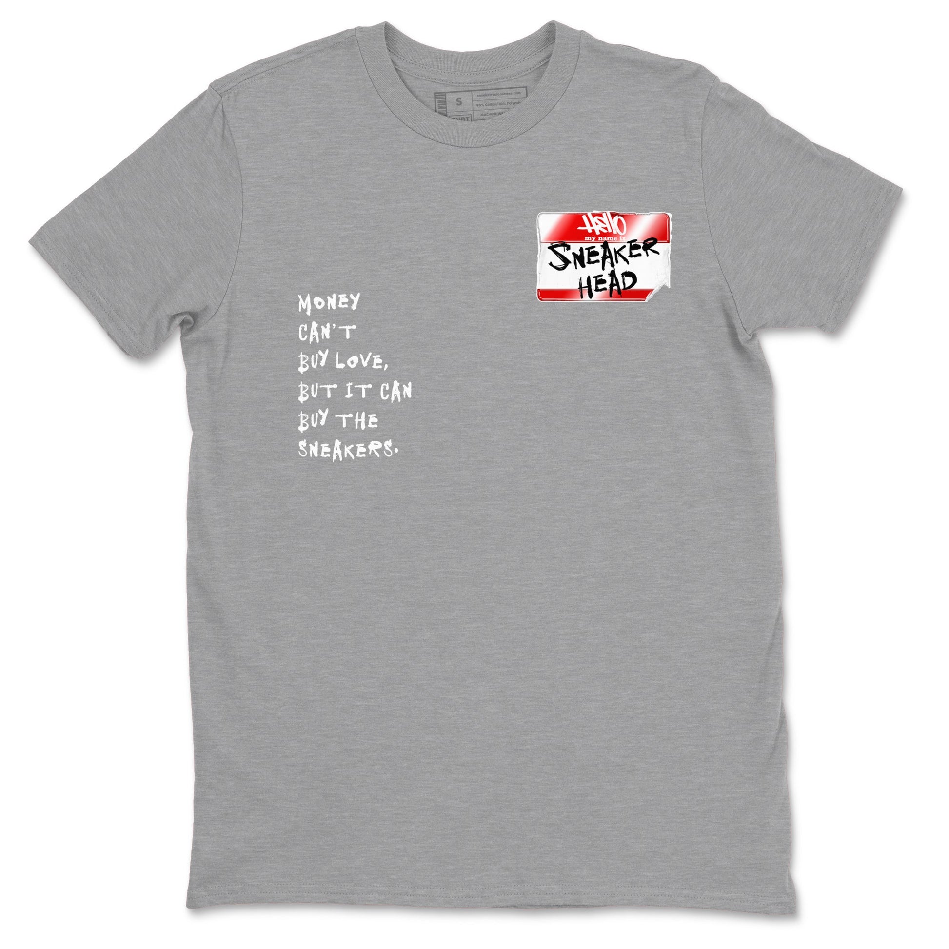 11s Cherry shirts to match jordans Sneakerhead Badge sneaker match tees Air Jordan 11 Retro Cherry match shoes to clothes SNRT Sneaker Tees unisex cotton Heather Grey 2 shirts
