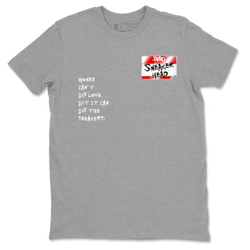 11s Cherry shirts to match jordans Sneakerhead Badge sneaker match tees Air Jordan 11 Retro Cherry match shoes to clothes SNRT Sneaker Tees unisex cotton Heather Grey 2 shirts