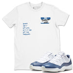 11s Diffused Blue shirts to match jordans Sneakerhead Badge sneaker match tees Air Jordan 11 Diffused Blue SNRT Sneaker Tees streetwear brand White 1 unisex cotton tee