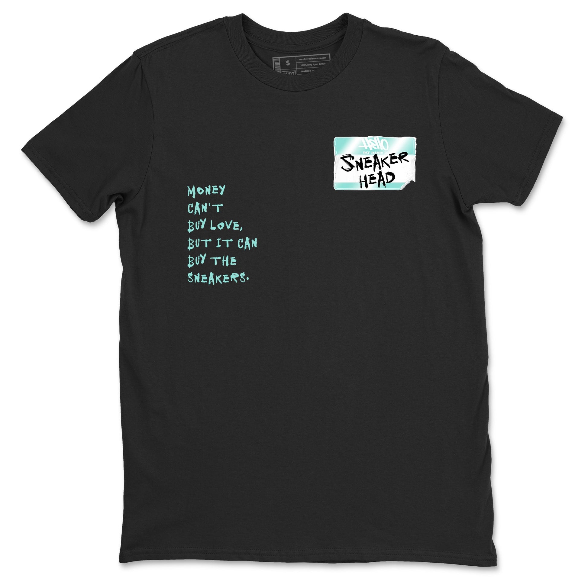 Sneakerhead Badge sneaker match t-shirt styled to complete your fit with the Air Jordan 11 Igloo sneakers, shown in Black 2.
