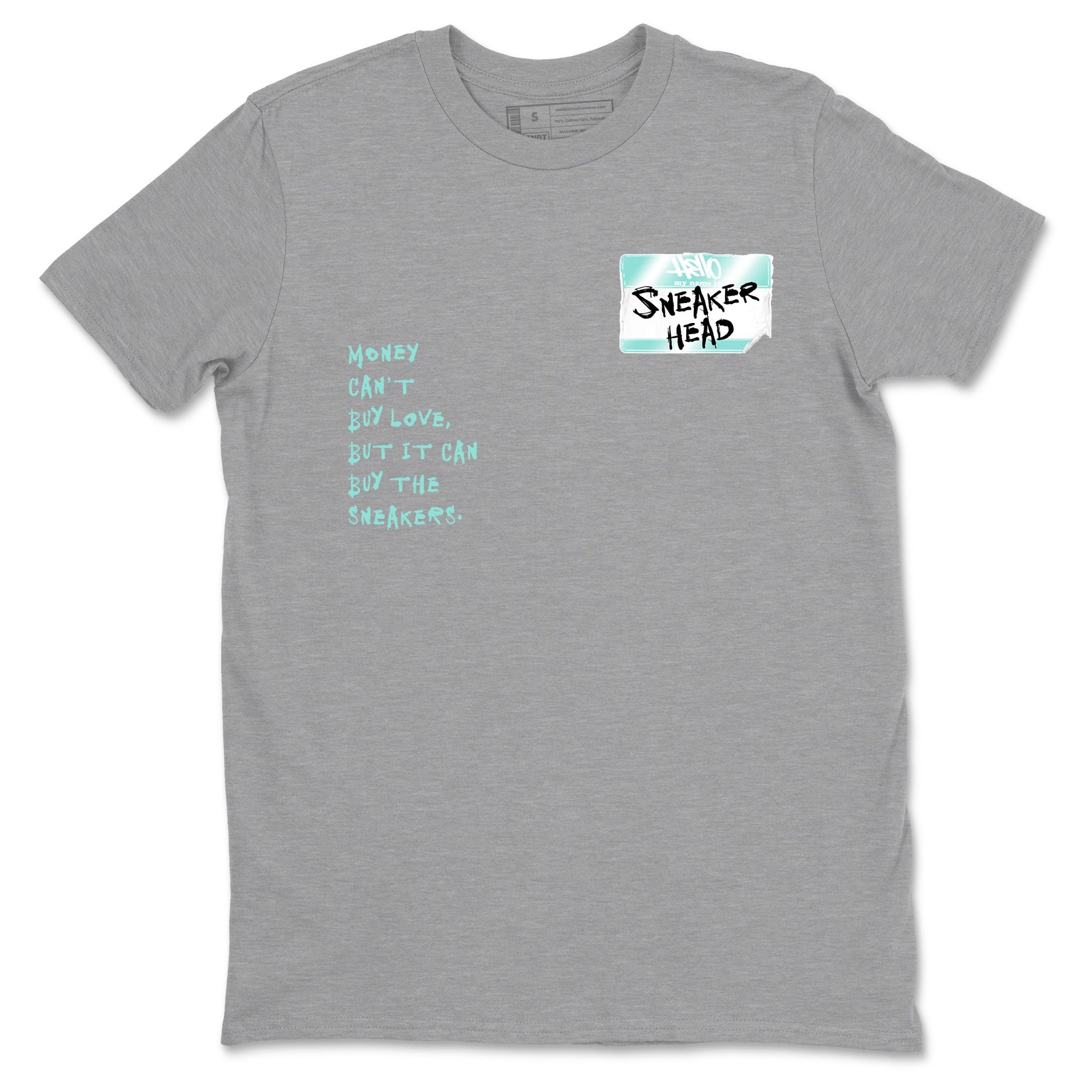 Sneakerhead Badge sneaker match t-shirt styled to complete your fit with the Air Jordan 11 Igloo sneakers, shown in Heather Grey 2.