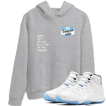 11 Legend Blue Shirts To Match Jordans Sneakerhead Badge Sneaker Shirts Air Jordan 11 Legend Blue SNRT Sneaker Release Tees Unisex Cotton Crew Neck Heather Grey 1 crew neck shirts