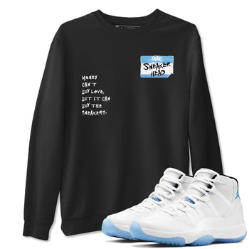 11 Legend Blue Shirts To Match Jordans Sneakerhead Badge Sneaker Shirts Air Jordan 11 Legend Blue SNRT Sneaker Release Tees Unisex Cotton Crew Neck Black 1 crew neck shirts