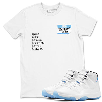11 Legend Blue Shirts To Match Jordans Sneakerhead Badge Sneaker Shirts Air Jordan 11 Legend Blue SNRT Sneaker Release Tees Unisex Cotton Crew Neck White 1 crew neck shirts