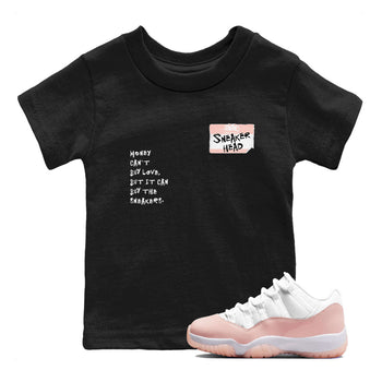 11s Legend Pink shirt to match jordans Sneakerhead Badge sneaker tees Air Jordan 11 Legend Pink SNRT sneaker release tees baby toddler Black 1 cotton Shirt