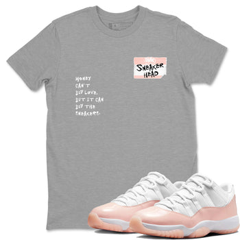 11s Legend Pink shirt to match jordans Sneakerhead Badge sneaker tees Air Jordan 11 Legend Pink SNRT Sneaker Release Tees unisex cotton Heather Grey 1 crew neck shirt