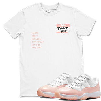 11s Legend Pink shirt to match jordans Sneakerhead Badge sneaker tees Air Jordan 11 Legend Pink SNRT Sneaker Release Tees unisex cotton White 1 crew neck shirt