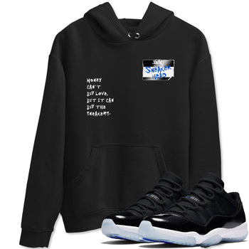 11s Black and Varsity Royal shirt to match jordans Sneakerhead Badge sneaker tees Air Jordan 11 Black/Varsity Royal SNRT Sneaker Release Tees unisex cotton Black 1 crew neck shirt