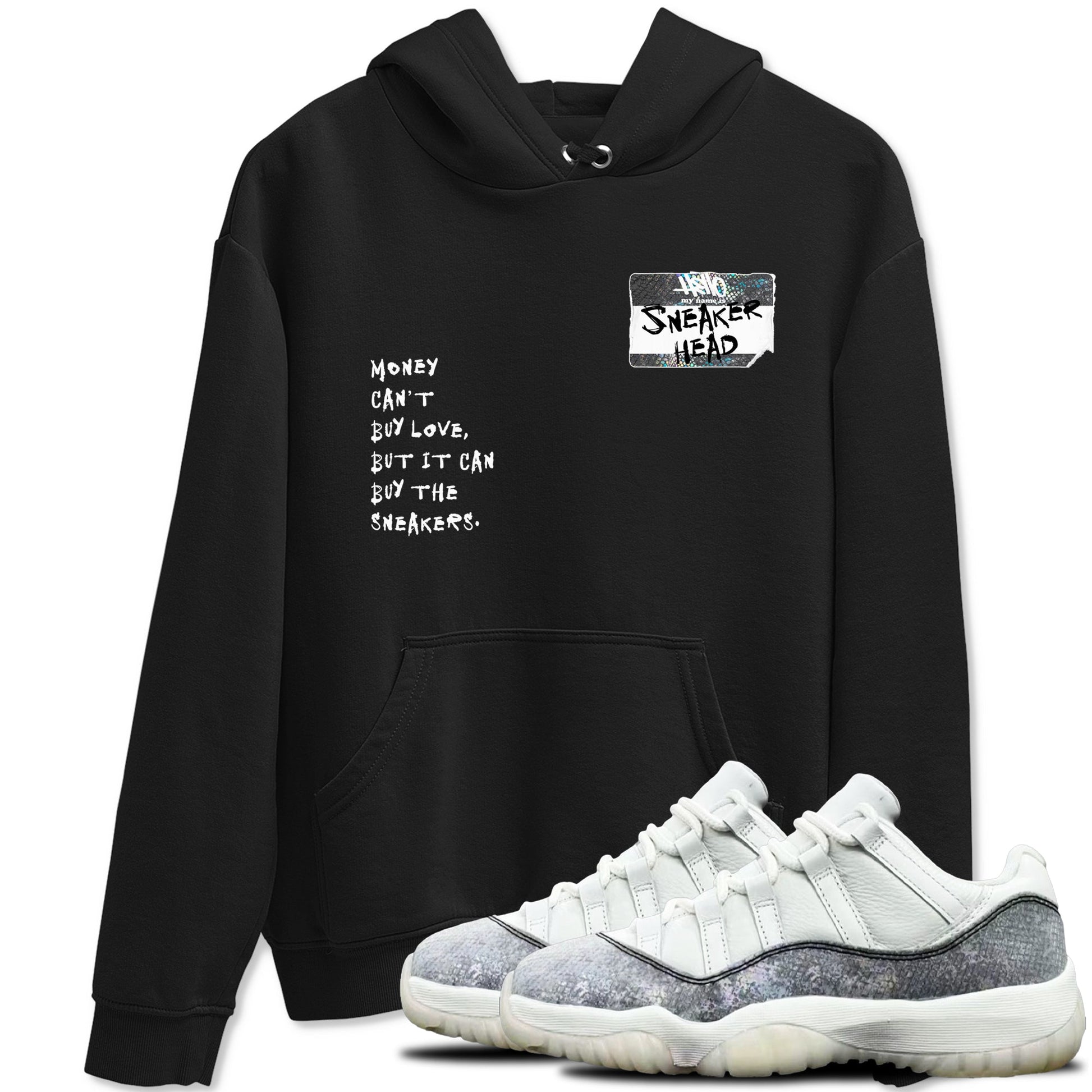 Jordan 11 Low Snake shirts to match jordans Sneakerhead Badge sneaker match tees Air Jordan 11 Year Of The Snake best t shirts to wear with jordans SNRT Sneaker Tees unisex cotton Black 1 shirts