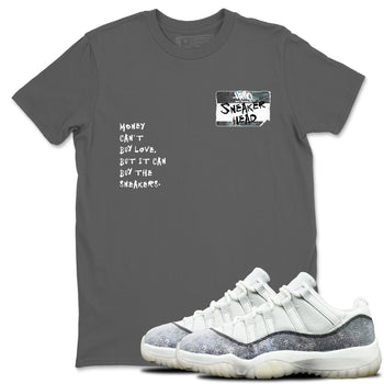 Jordan 11 Low Snake shirts to match jordans Sneakerhead Badge sneaker match tees Air Jordan 11 Year Of The Snake best t shirts to wear with jordans SNRT Sneaker Tees unisex cotton Cool Grey 1 shirts