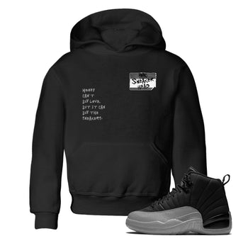 12s Black Wolf Grey shirts to match jordans Sneakerhead Badge sneaker match tees 12s Baron SNRT Sneaker Release Tees Youth Baby Black 1 crew neck shirts