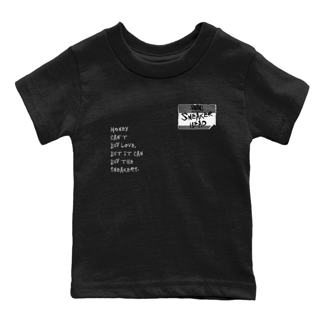 12s Black Wolf Grey shirts to match jordans Sneakerhead Badge sneaker match tees 12s Baron SNRT Sneaker Release Tees Youth Baby Black 2 crew neck shirts