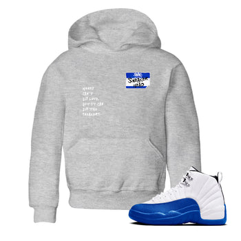 12 Blueberry shirts to match jordans Sneakerhead Badge sneaker match tees Air Jordan 12 Blueberry SNRT Sneaker Release Tees Youth Baby Heather Grey 1 crew neck shirts