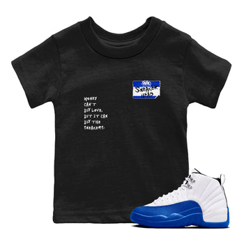 12 Blueberry shirts to match jordans Sneakerhead Badge sneaker match tees Air Jordan 12 Blueberry SNRT Sneaker Release Tees Youth Baby Black 1 crew neck shirts