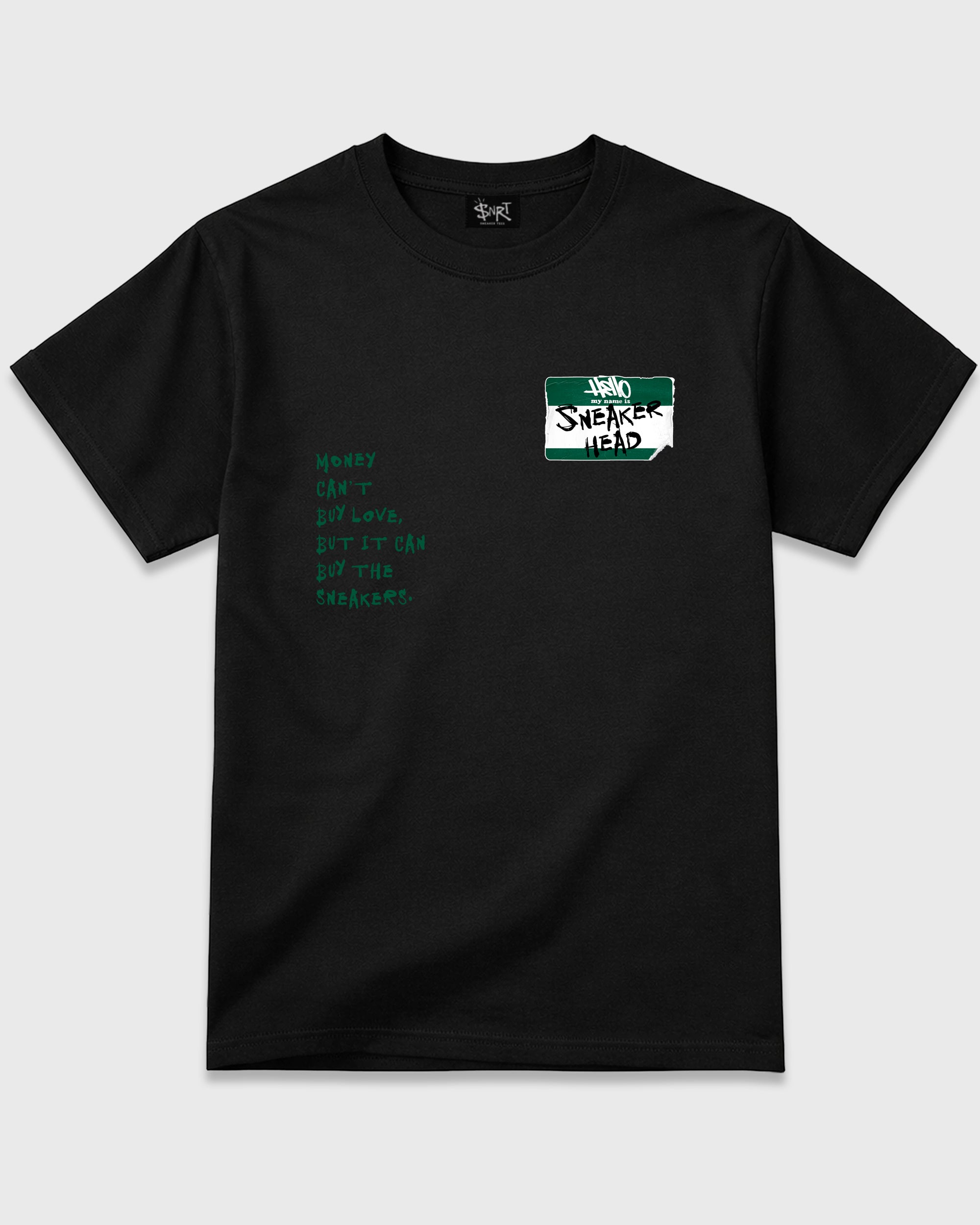 Sneakerhead Badge Graphic T-Shirt featuring original streetwear artwork designed to match the Air Jordan 12 Retro Bucks. Black 2 Graphic T-Shirt.