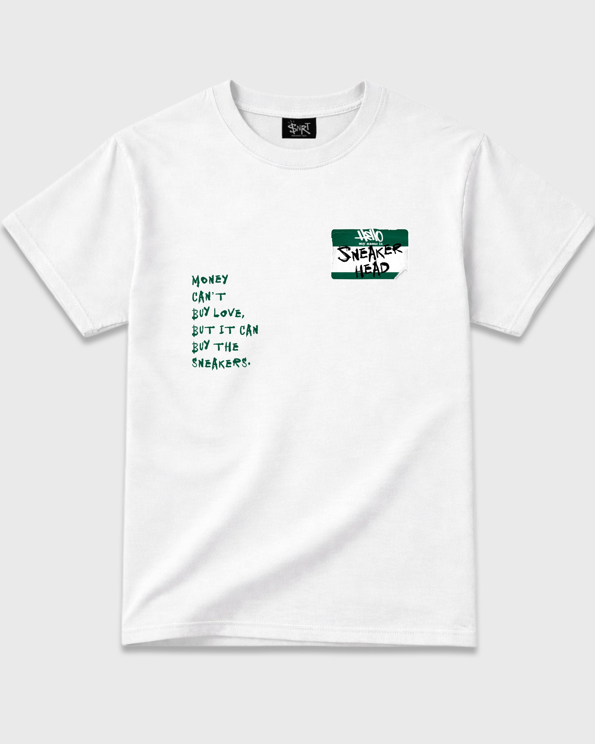 Sneakerhead Badge Graphic T-Shirt featuring original streetwear artwork designed to match the Air Jordan 12 Retro Bucks. White 2 Graphic T-Shirt.