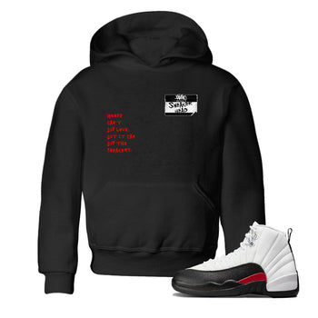 Air Jordan 12 Red Taxi shirts to match jordans Sneakerhead Badge sneaker match tees 12s Red Taxi SNRT sneaker release tees baby toddler Black 1 cotton Shirt
