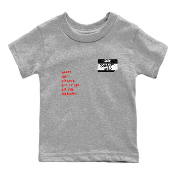 Air Jordan 12 Red Taxi shirts to match jordans Sneakerhead Badge sneaker match tees 12s Red Taxi SNRT sneaker release tees baby toddler Heather Grey 2 cotton Shirt