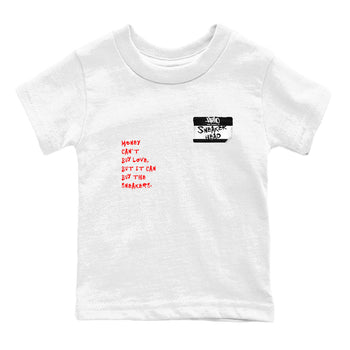 Air Jordan 12 Red Taxi shirts to match jordans Sneakerhead Badge sneaker match tees 12s Red Taxi SNRT sneaker release tees baby toddler White 2 cotton Shirt