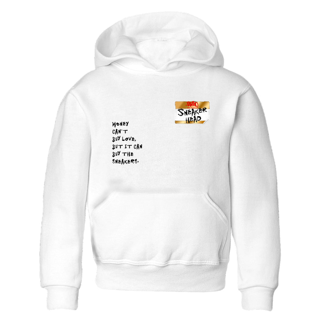 Sneaker match tees – Sneaker Tees To Match Air Jordan 12 Taxi Shoes – Sneakerhead Badge Kids T-Shirt White 2