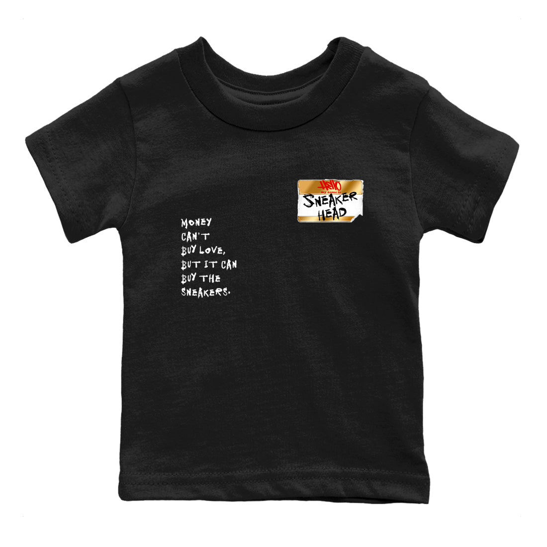Sneaker match tees – Sneaker Tees To Match Air Jordan 12 Taxi Shoes – Sneakerhead Badge Kids T-Shirt Black 2