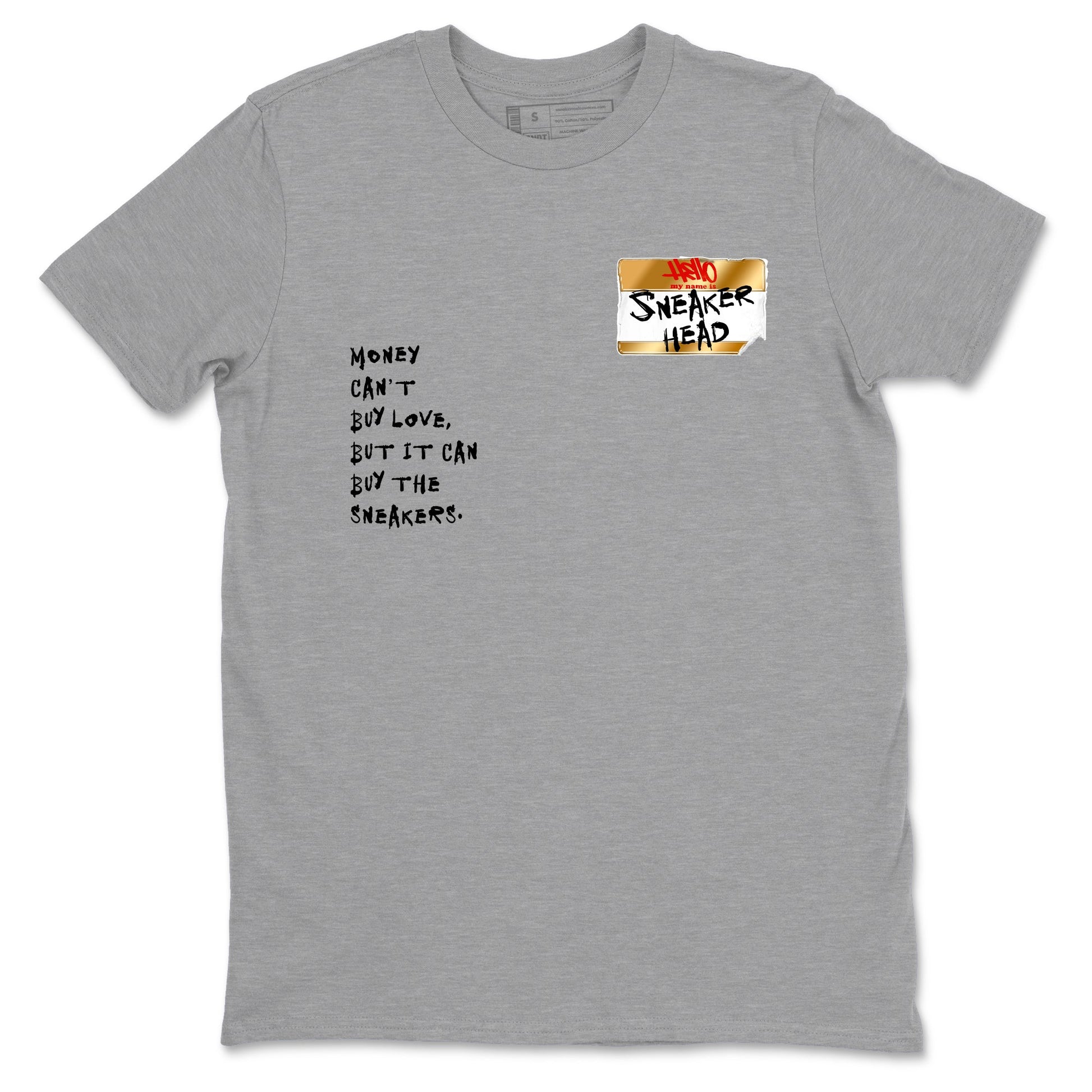 Sneaker match tees – Sneaker Tees To Match Air Jordan 12 Taxi Shoes – Sneakerhead Badge Tee Heather Grey 2