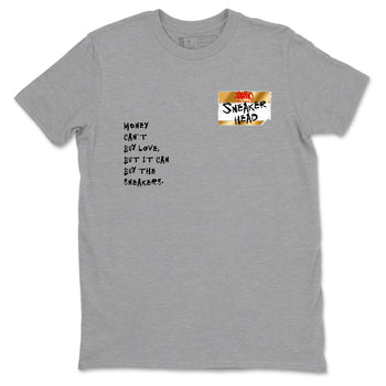 Sneaker match tees – Sneaker Tees To Match Air Jordan 12 Taxi Shoes – Sneakerhead Badge Tee Heather Grey 2