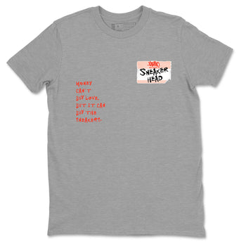 AJ13 Dune Red shirts to match jordans Sneakerhead Badge sneaker match tees Air Jordan 13 Dune Red SNRT Sneaker Tees streetwear brand Heather Grey 2 unisex cotton tee