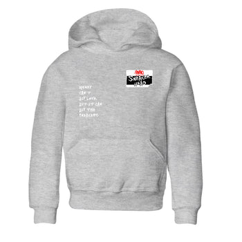 Air Jordan 14 Black Toe t shirts to match sneakers Sneakerhead Badge sneaker match tees 14s Black Toe sneaker match tee SNRT Sneaker Tees Youth Baby Heather Grey 2 tee