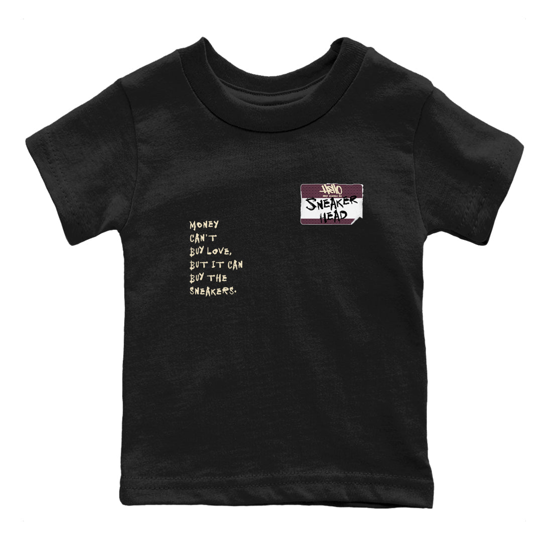 3s A Ma Maniere x Black shirts to match jordans Sneakerhead Badge sneaker match tees Air Jordan 3 A Ma Maniere x Black SNRT Sneaker Tees streetwear brand Baby and Youth Black 2 cotton tee