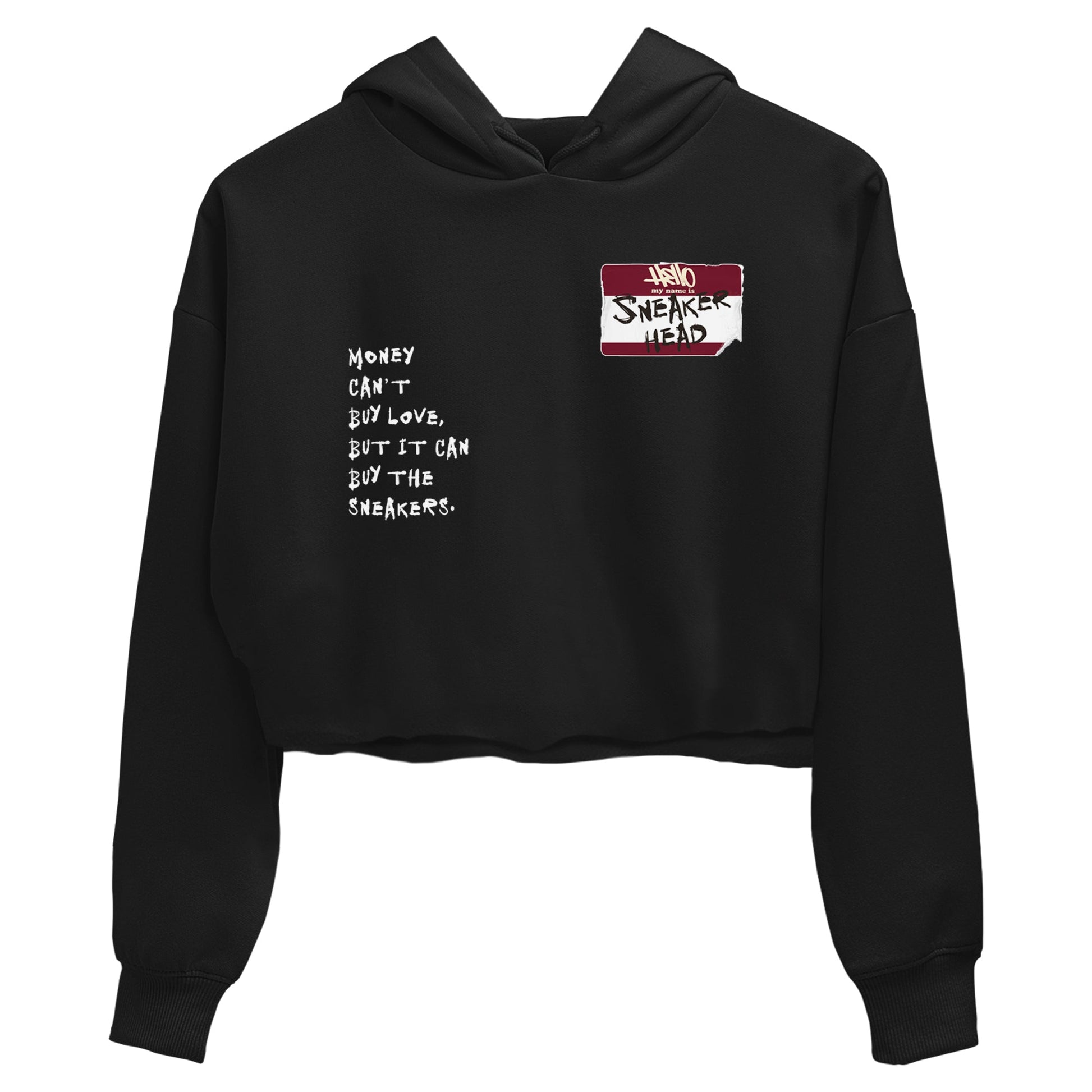 A Ma Maniére x Air Jordan 3 "Burgundy Crush" to match jordans Sneakerhead Badge sneaker match tees Air Jordan 3 A Ma Maniere x Burgundy Crush SNRT Sneaker Tees streetwear brand Black 2 crop tee
