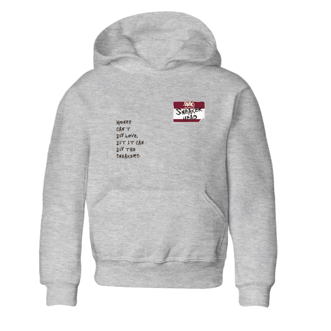 A Ma Maniére x Air Jordan 3 "Burgundy Crush" to match jordans Sneakerhead Badge sneaker match tees Air Jordan 3 A Ma Maniere x Burgundy Crush SNRT Sneaker Tees streetwear brand Baby and Youth Heather Grey 2 cotton tee