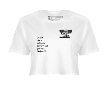 Air Jordan 3 Black Cat shirts to match jordans Sneakerhead Badge sneaker match tees Jordan 3 Retro Black Cat best t shirts to wear with jordans SNRT Sneaker Tees unisex cotton White 2 crop tee