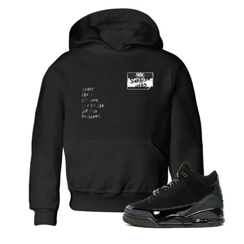Air Jordan 3 Black Cat shirts to match jordans Sneakerhead Badge sneaker match tees Jordan 3 Retro Black Cat best t shirts to wear with jordans SNRT Sneaker Tees Youth Baby Black 1 tee