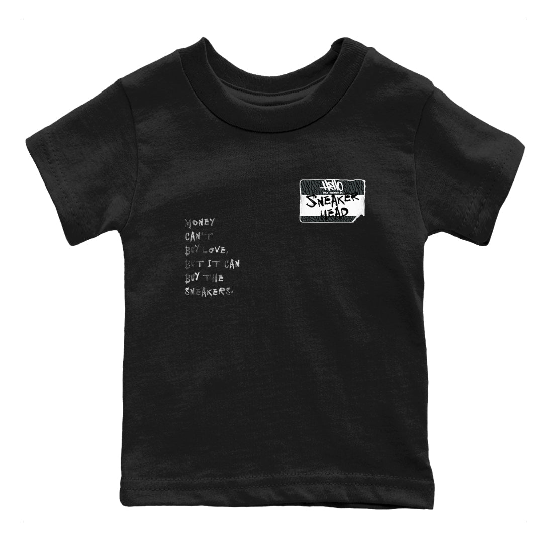 Air Jordan 3 Black Cat shirts to match jordans Sneakerhead Badge sneaker match tees Jordan 3 Retro Black Cat best t shirts to wear with jordans SNRT Sneaker Tees Youth Baby Black 2 tee